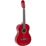 Gewa Konzertgitarre, Gitarre Basic, Korpus Linde, Griffbrett Pakkaholz, verchromte Mechaniken, 4/4 rot