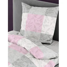 BIERBAUM 3092 Seersucker Rosa 155 x 220 cm + 2 x 80 x 80 cm