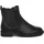 Jana Damen Stiefeletten ohne Absatz mit Reißverschluss Vegan, Schwarz 38 EU