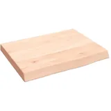 vidaXL Waschtischplatte 40x30x(2-4) cm Massivholz Unbehandelt
