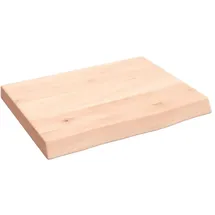 vidaXL Waschtischplatte 40x30x(2-4) cm Massivholz Unbehandelt