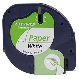 Dymo Beschriftungsband S0721510 1,2cm x 4m schwarz auf weiß