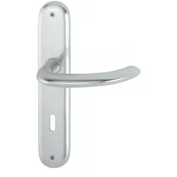 Hoppe Türdrücker Marseille 1138/273 P  BB PZ WC Alu F1 Türgriff Türbeschlag, Typ: WC- Bad/WC