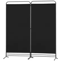 Angel Living Paravent 2 Teilig klappbarer Raumteiler, freistehende Sichtschutzwand (2 St), ür Büro, Balkon, Schlafzimmer und Garten, 162x180cm schwarz