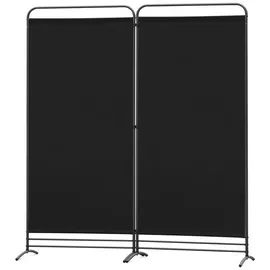 Angel Living Paravent 2 Teilig klappbarer Raumteiler, freistehende Sichtschutzwand (2 St), ür Büro, Balkon, Schlafzimmer und Garten, 162x180cm schwarz