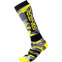 O'Neal Pro MX Socken 3er Pack Schwarz/Grau/Neongelb @Groesse