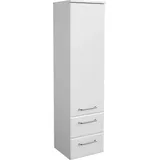 Saphir Quickset Badschrank 35 x 136,1 x 33 cm Weiß