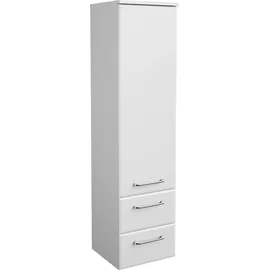Saphir Quickset Badschrank 35 x 136,1 x 33 cm Weiß