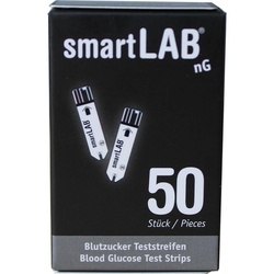 smartLAB Blutzucker-Teststreifen smartLAB nG Blutzucker Teststreifenbox mit 50 Teststreifen für nG Gerä