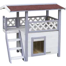 Kerbl Katzenhaus Lodge Ontario 77x50x73 cm Hellgrau