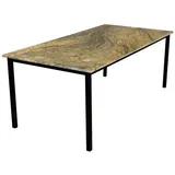 MAGNA Atelier Esstisch SAPPORO aus ECHTEM MARMOR, Küchentisch, Dining Table, nachhaltig, 200x100x75cm bunt 160 cm x 75 cm