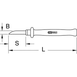 Kabel-Abisoliermesser mit Schutzisolierung, 200mm