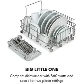 Klarstein Oceana Mini Tischgeschirrspüler (freistehend, 420 mm breit, Weiß)