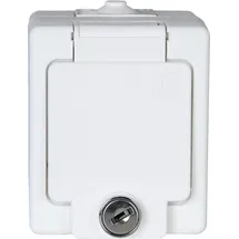 Heinrich Kopp Klappdeckelsteckdose 1 St. Arktisweiß