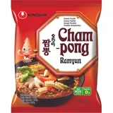 Nongshim Fertiggericht Noodle Cham pong, scharfe, koreanische Nudelsuppe, je 124 g, 20 Stück