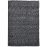 rug and roll Webteppich, Dunkelgrau, Textil, Uni, Rechteckig, 170x240 cm, für Fußbodenheizung geeignet, Teppiche & Böden, Teppiche, Naturteppiche