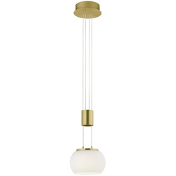 Trio LED-Pendelleuchte Madison Alu, Eisen, Stahl & Metall Gold Messing