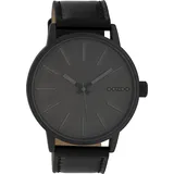 Oozoo Damen Armbanduhr Timepieces Analog Leder schwarz UOC10014 - Schwarz