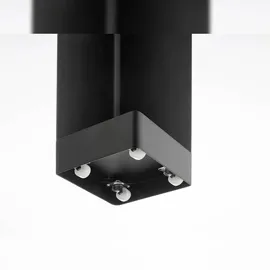 Yamazaki Toilettenpapier Aufbewahrung Design 16x16x80cm stehend auf Rollen schwarz