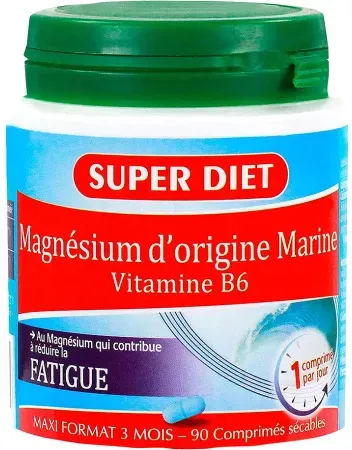 Super Diet Meeresmagnesium + Vitamin B6 90 Teilbare Tabletten