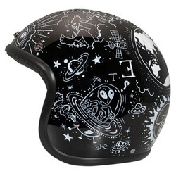 DMD Vintage Weird Open Face Helm schwarz, L