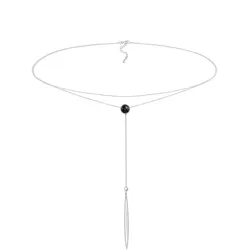 Elli Y-Kette Choker Kristalle 925 Silber 38 Damen 