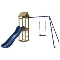 vidaXL Spielturm Imprägniertes Kiefernholz Braun