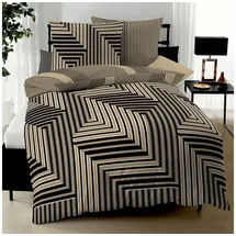 KAEPPEL Escape Grafisch Gelb 155 x 220 cm + 80 x 80 cm