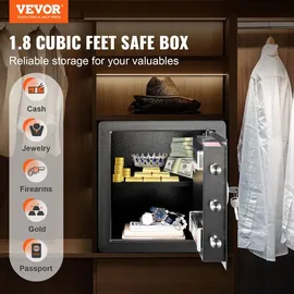 Vevor Safe Tresor Dokumententresor Geldschrank Wandtresor 1,8 Kubikfuß Büro