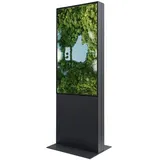 Digitale Infostele Trendline, 50" 4K UHD, schwarz, doppelseitig - Digital Signage Made in EU