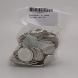 Silbermünze 100 x 5 DM diverse Gedenkmünzen Investmentpaket (Deutschland)