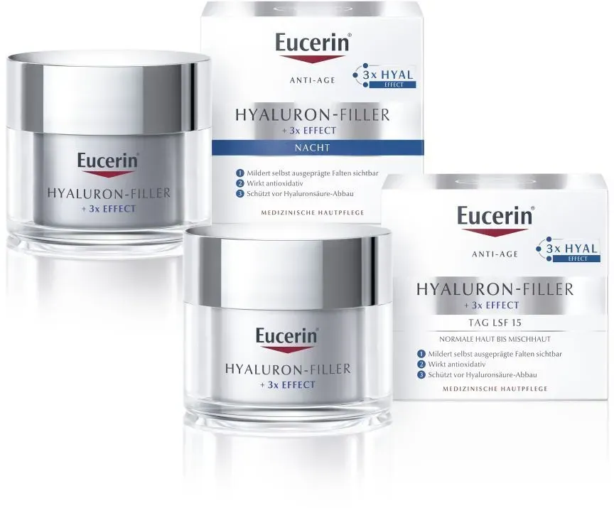 Eucerin® Anti Age Hyaluron-Filler Pflege-Set Creme 2x50 ml Unisex 2x50 ml Creme