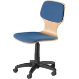 Drehspindelstuhl fahrbar mit Sitz- und Rückenpolster