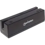 Manhattan Magnetkartenleser USB Speicherkartenlesegerät, Schwarz