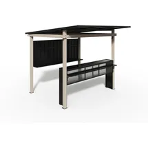 Sojag Outdoorbar Munich Lichtgrau 258 cm x 260 cm x 230 cm