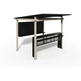 Sojag Outdoorbar Munich Lichtgrau 258 cm x 260 cm x 230 cm
