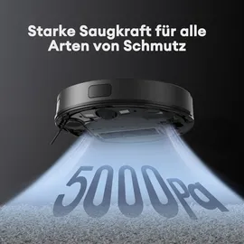 Ultenic Staubsaugerroboter mit Wischfunktion,150min Laufzeit,420W/5000pa,automatisches Aufladen,Sprachsteuerun ,LiDAR Lasernavigation,55db - Schwarz