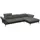 flexlux Ecksofa Salino, Funktionssofa mit Recamiere, Relaxsofa, Ecksofa, Sofa mit Arm- und Kopfteil-Verstellungen, Kaltschaum & Stahl-Wellen grau