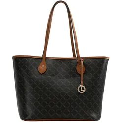 L.CREDI Filiberta Shopper Tasche 46 cm braun Braun Damen 