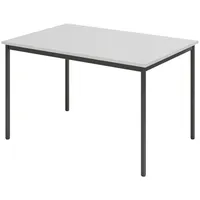 Bümö Kantinentisch, Grau, Schwarz, Nachbildung, Rechteckig, 120x72x80 cm, FSC