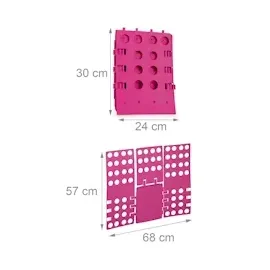 Relaxdays Faltbrett 4. Generation, pink