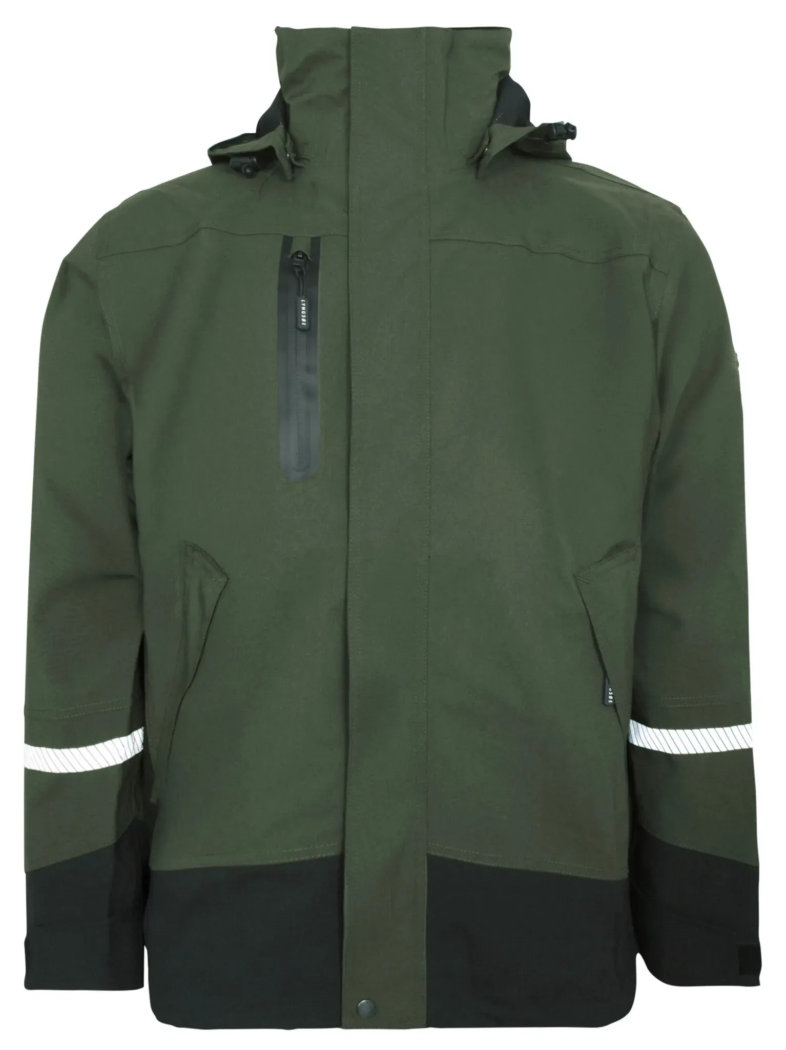 Lyngsøe Stretch-Regenjacke, grün, S
