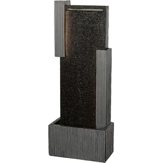 Dehner Gartenbrunnen Minerva, Terassenbrunnen frostbeständig, Brunnen für Außen, mit LED Beleuchtung,ca. 100 x 38 x 23 cm,