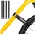 luxuskollektion Verstellbare Fahrradträgergurte 4er-Pack Nylon Spanngurte 65 cm x 3,8