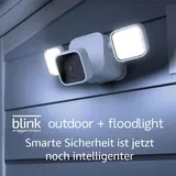 Amazon Blink Floodlight Kamera mit Sync Module 2 - Bewegungserfassung, weiß, Netzwerkkamera, Weiss