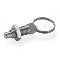 Ganter norm Ganter Normelemente GN 717-3-M6-AK-NI Edelstahl-Rastbolzen, silber, 2