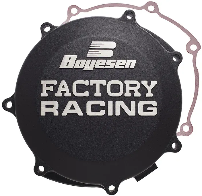 Boyesen Clutch Clutch Cover Factory Racing Black - Yamaha YFZ450, zwart