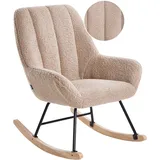 Schaukelsessel KINNO Bouclé Beige