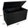 MonsterShop Rattan Eckgarnitur & Kissenbox 582 l Schwarz