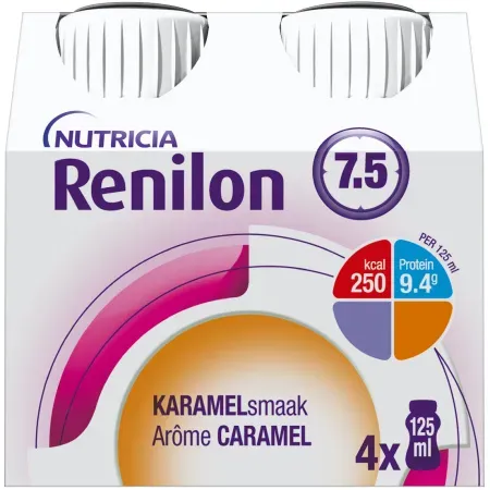 Nutricia Renilon 7.5 Karamellgeschmack Flaschen 4x125ml